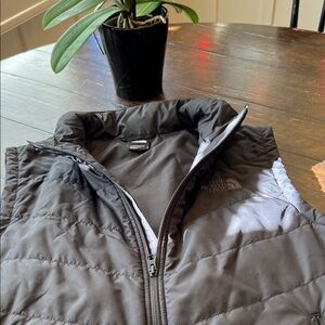 North Face Black Chevron Quilted Vest